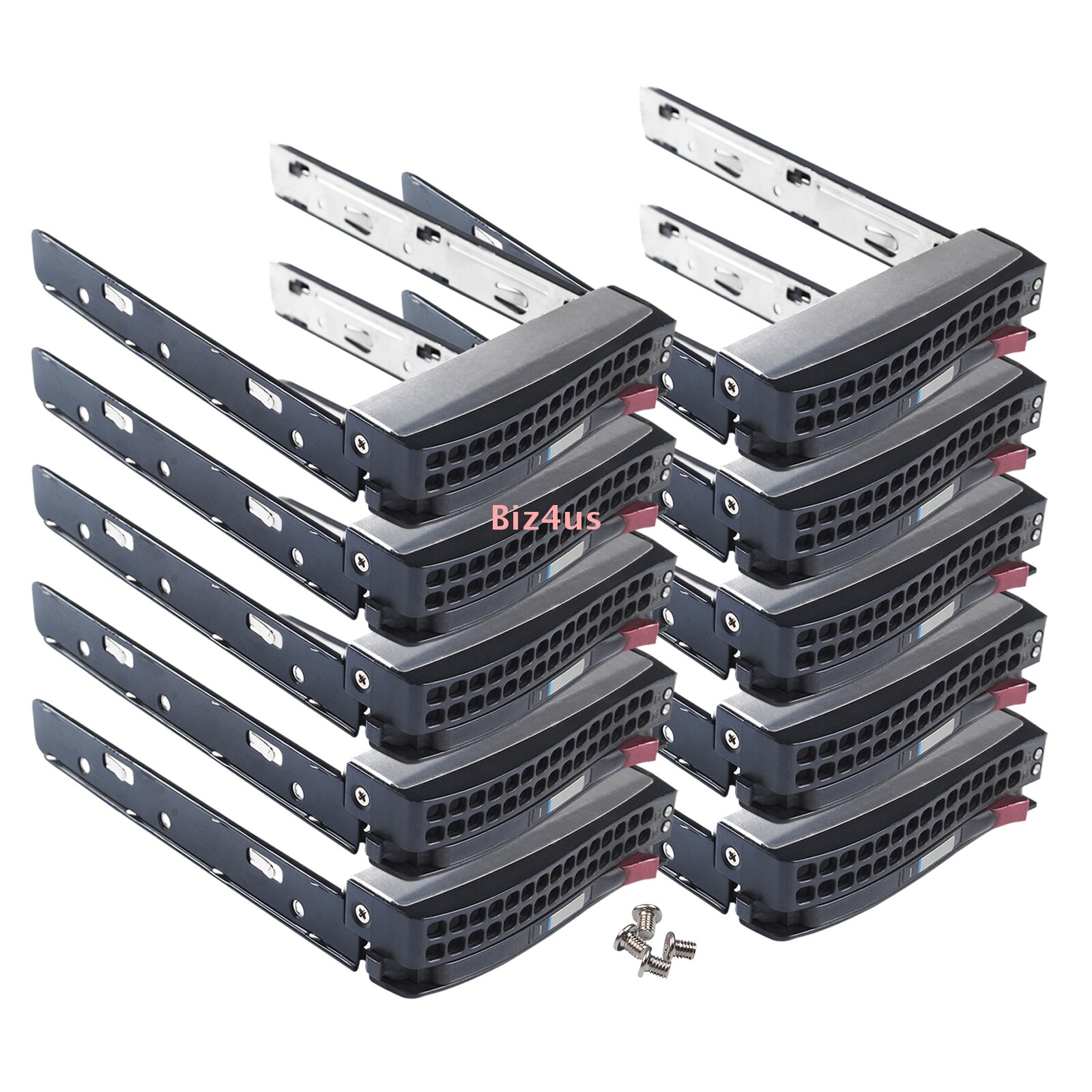 10x Supermicro MCP-220-00075-0B Gen 5.5 Hot-Swap 3.5″ HDD Tray MCP-220-00024-0B