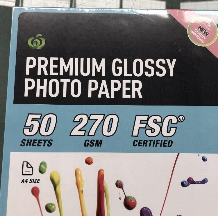 Inkjet Printer Photo Paper 270 gsm A4 150 Sheets Bulk Buy Premium Gloss