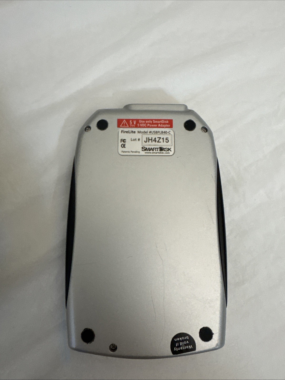 SmartDisk FireLite USBFLB40 Portable External Hard Drive 40 GB Silver – USB 2.0