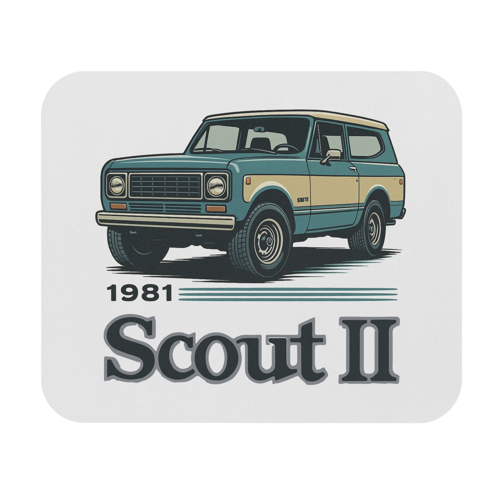 1981 International Scout II Mouse Pad Vintage SUV Desk Accessory