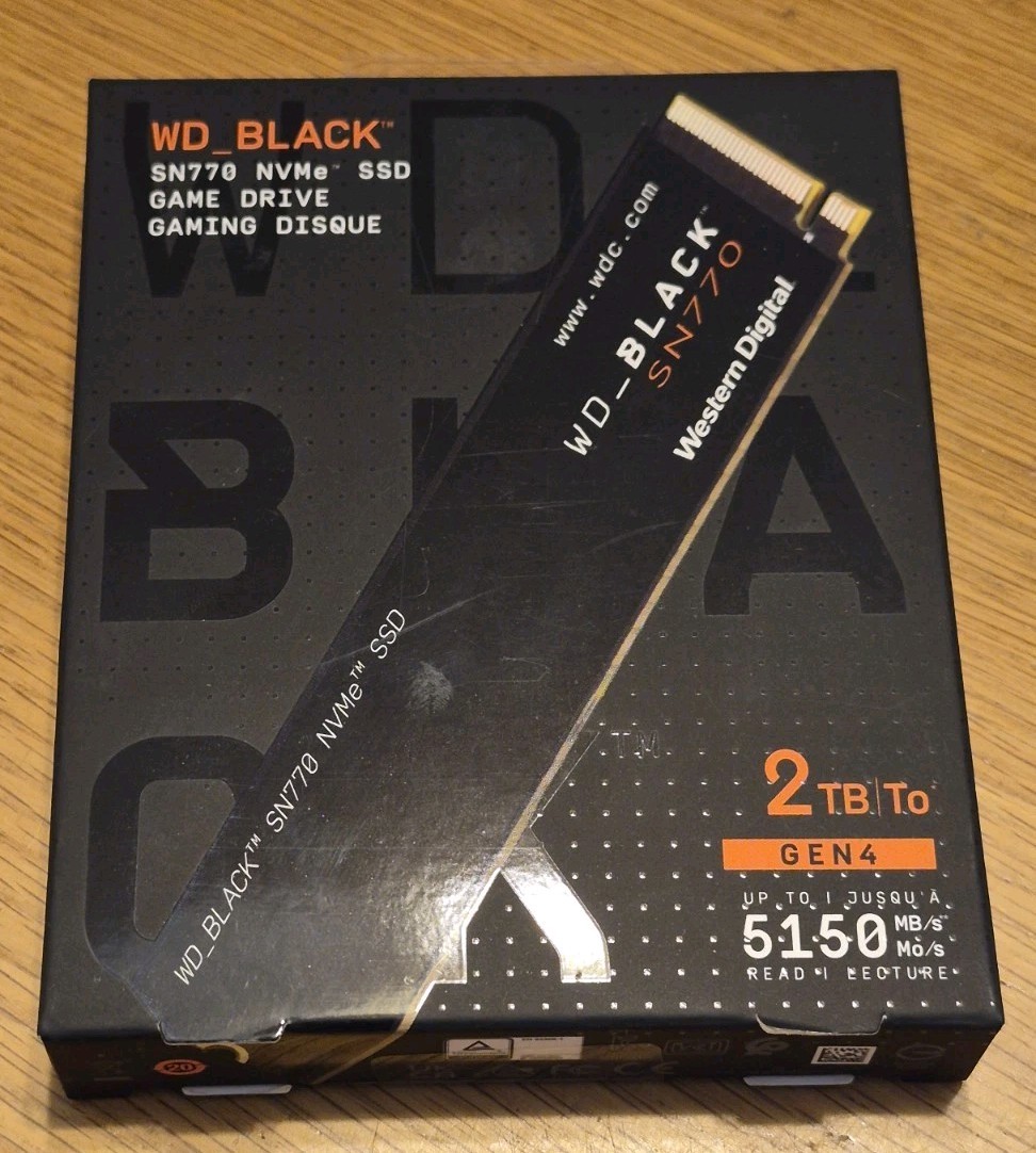 WD BLACK SN770 NVMe Internal SSD 2TB Game Drive – NEW Factory Sealed FREE SHIP