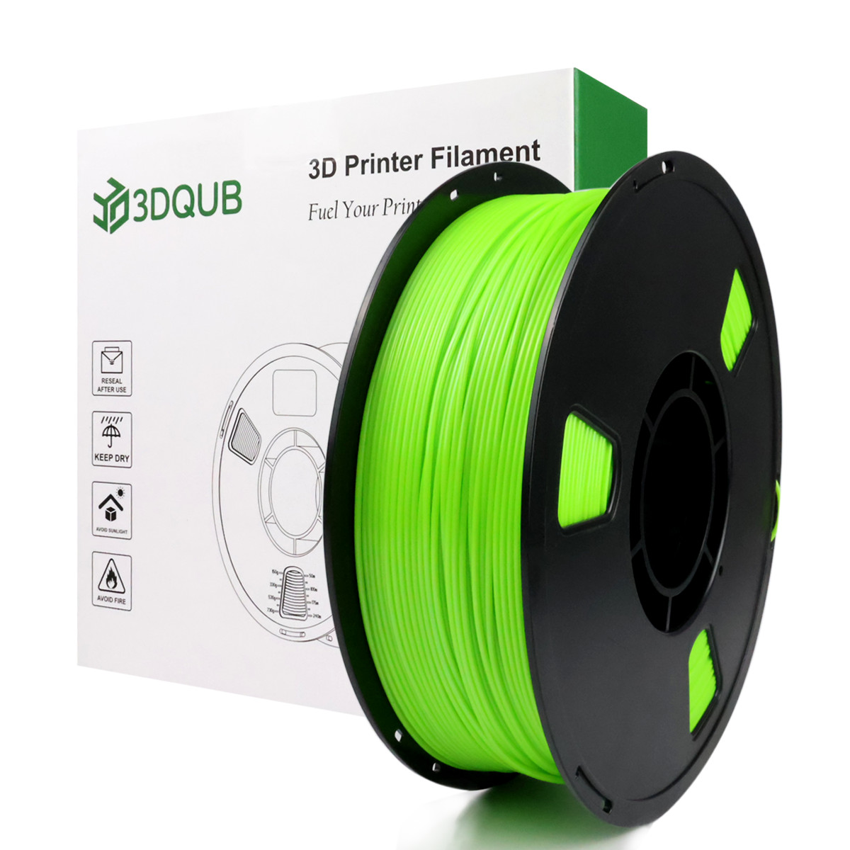 3DQUB 1.75mm TPU 95A Flexible Filament – Soft, Durable, Multicolor, 1KG Spool