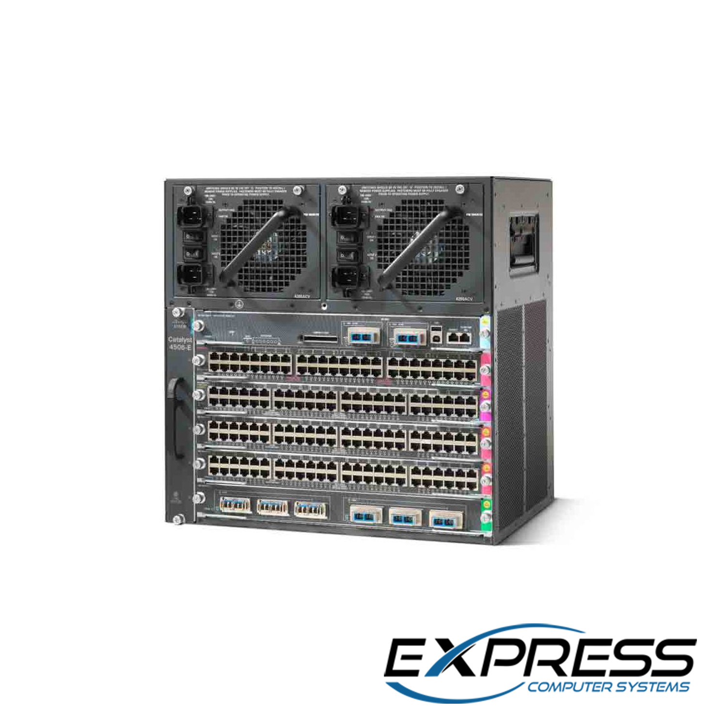 Cisco WS-C4506-E | X45-SUP6L-E | 4x X4648-RJ45V+E | Dual 1000W