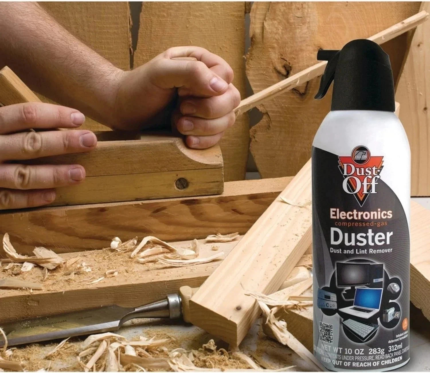 Dust-Off Electronics Compressed Air Duster 10 oz Cans – 2 Pack