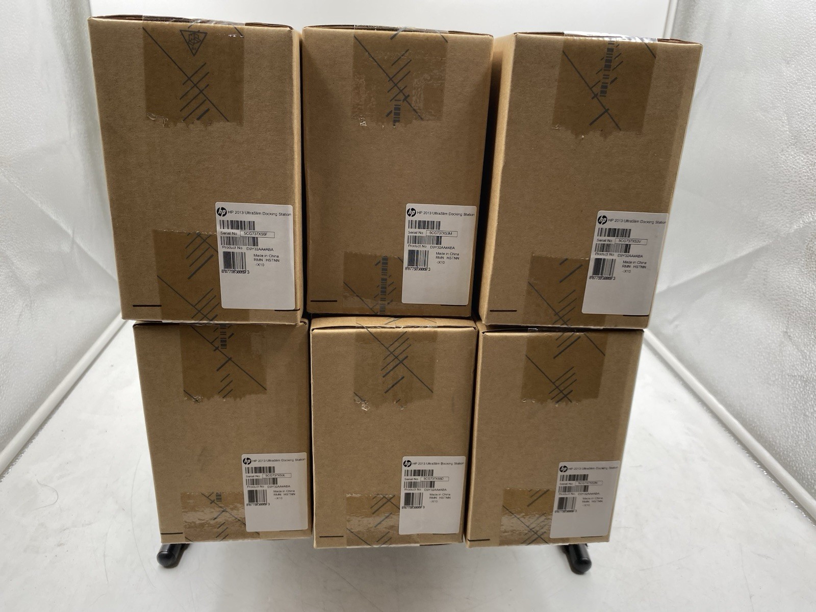 LOT OF 6 HP 2013 UltraSlim Docking Stations w/ 65W AC D9Y32AA#AB