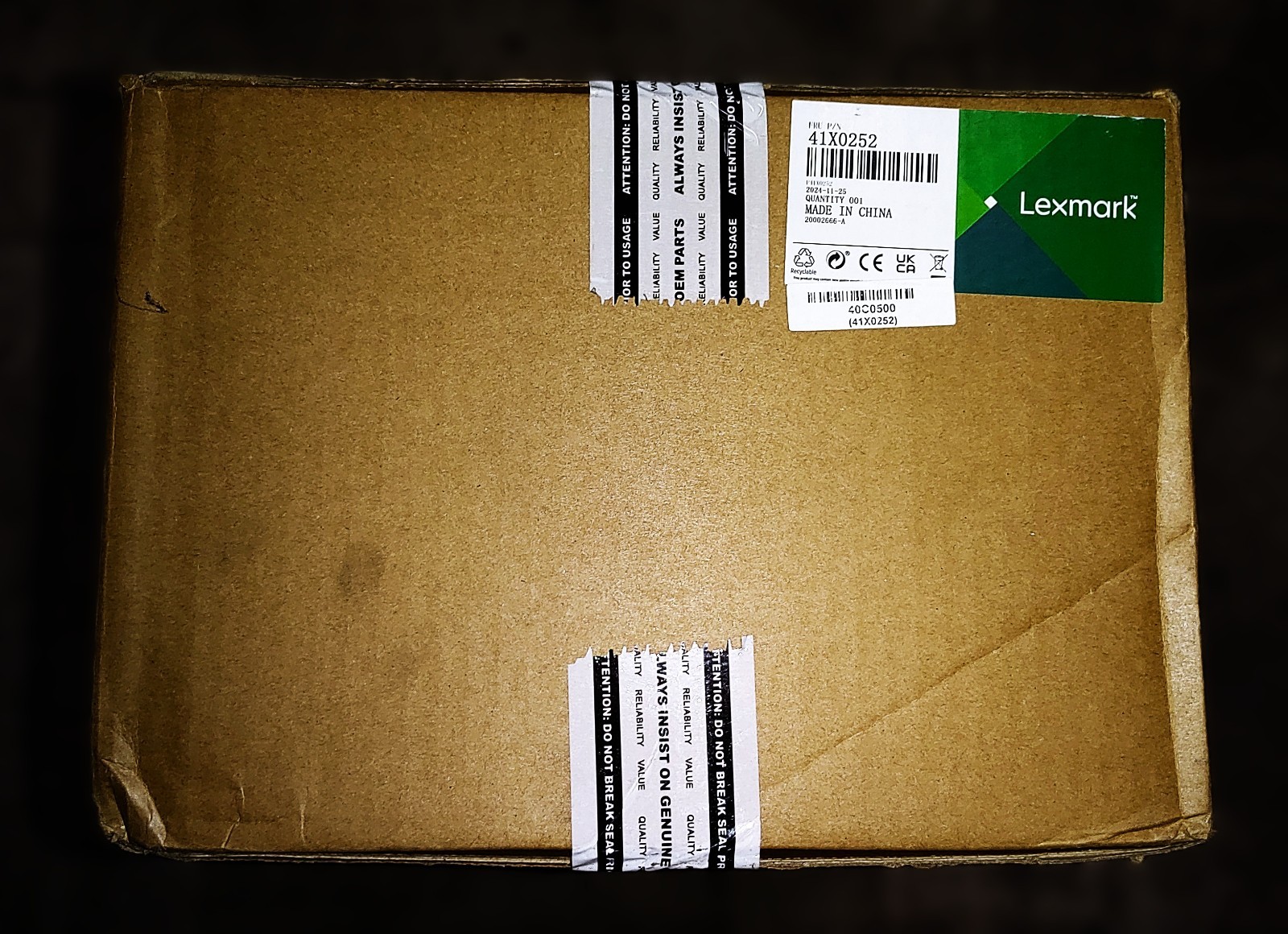 Genuine Lexmark 41X0252 Fuser Unit CS720 CS725 CX725 XC4150