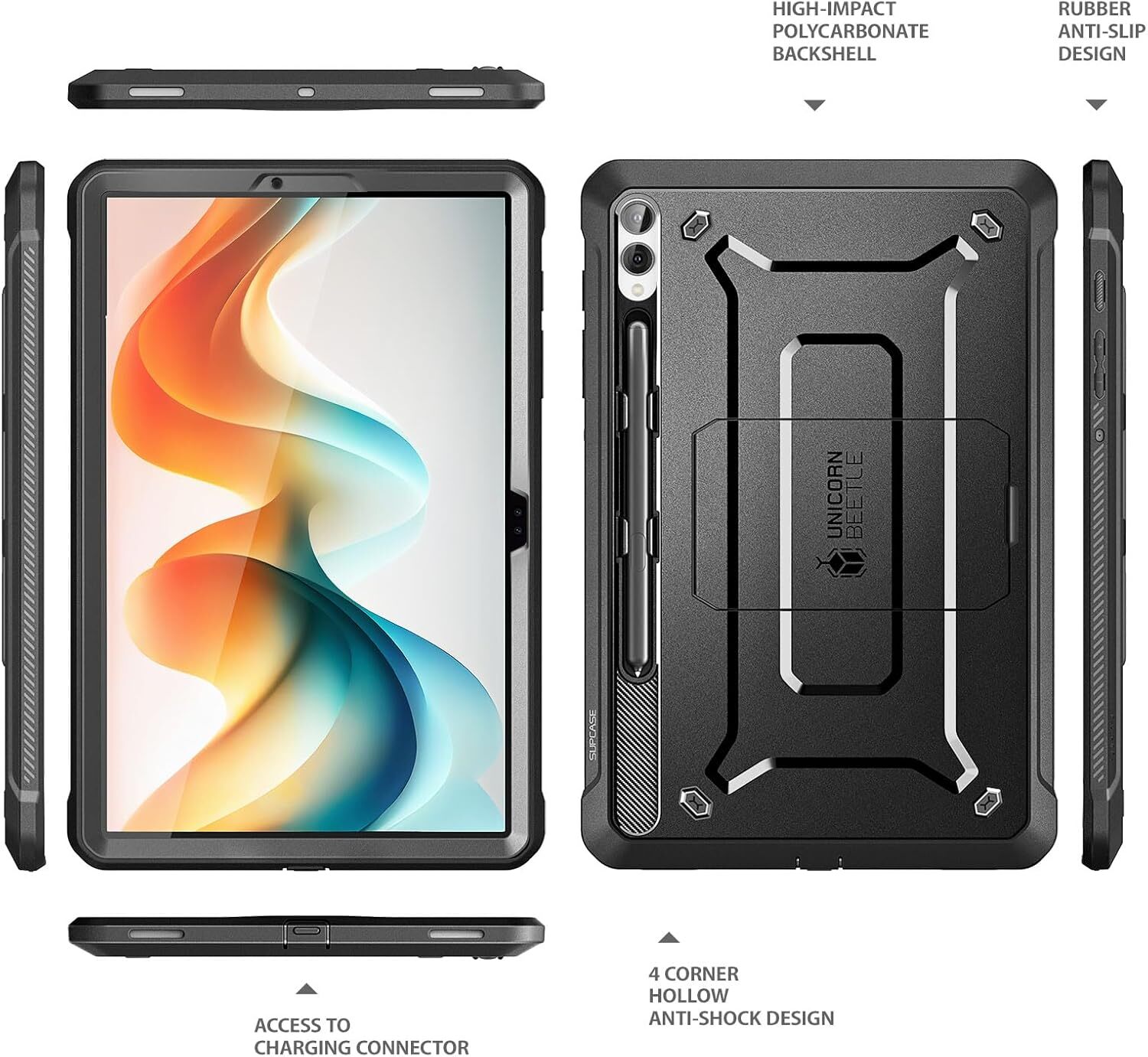 For SamsungGalaxy Tab S9+ Plus 12.4″ SUPCASE Rugged Case Protective Tablet Cover