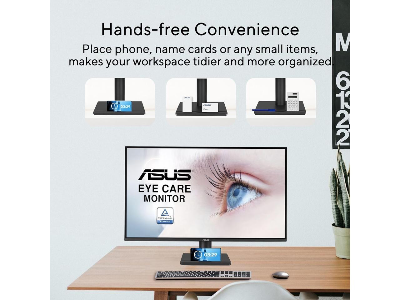 ASUS VA27AQ 27″ IPS QHD 1440p Monitor 75Hz, 1ms, Adaptive-Sync Built-in Speakers