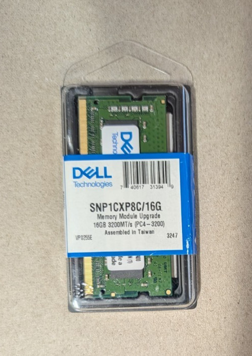 OEM Dell SNP1CXP8C/16G Laptop SODIMM 16GB DDR4-3200 Memory Module 1.2V 260-PIN