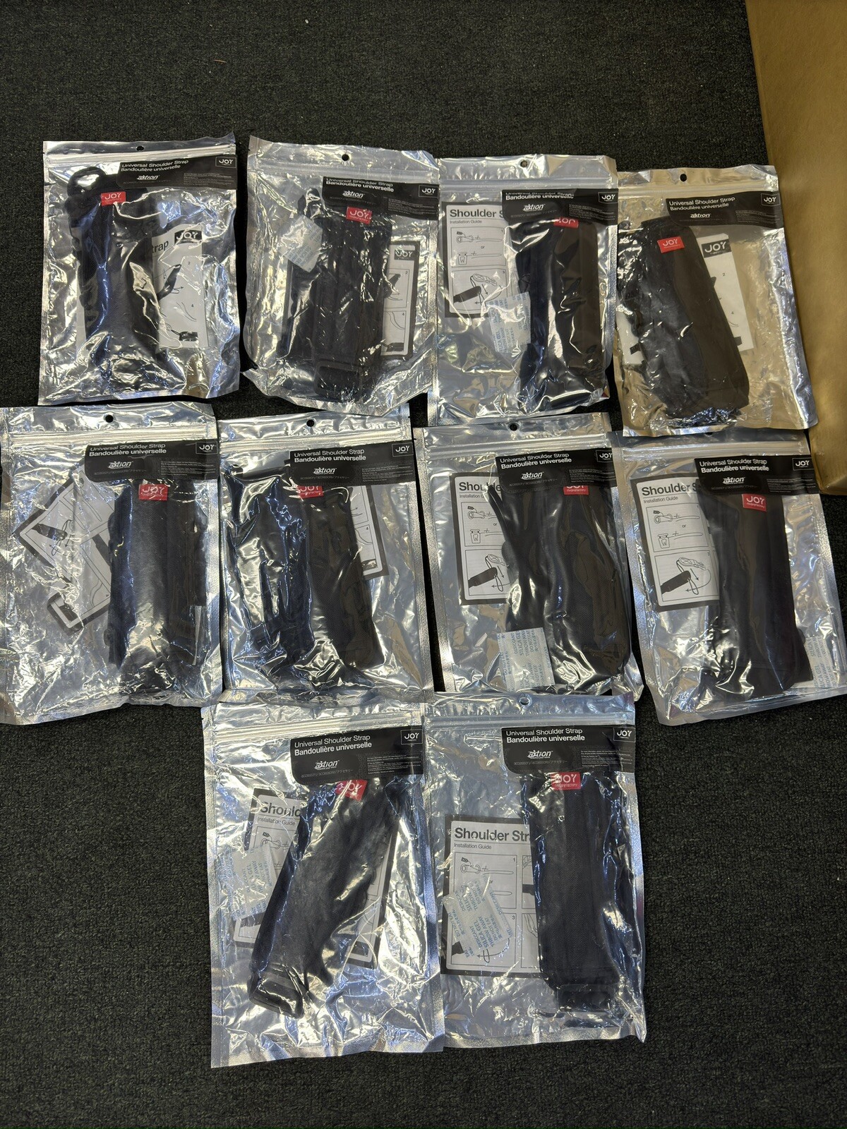 Qty 10 Joy Factory Universal Adjustable Shoulder Straps For Ipads/Tablets Open B