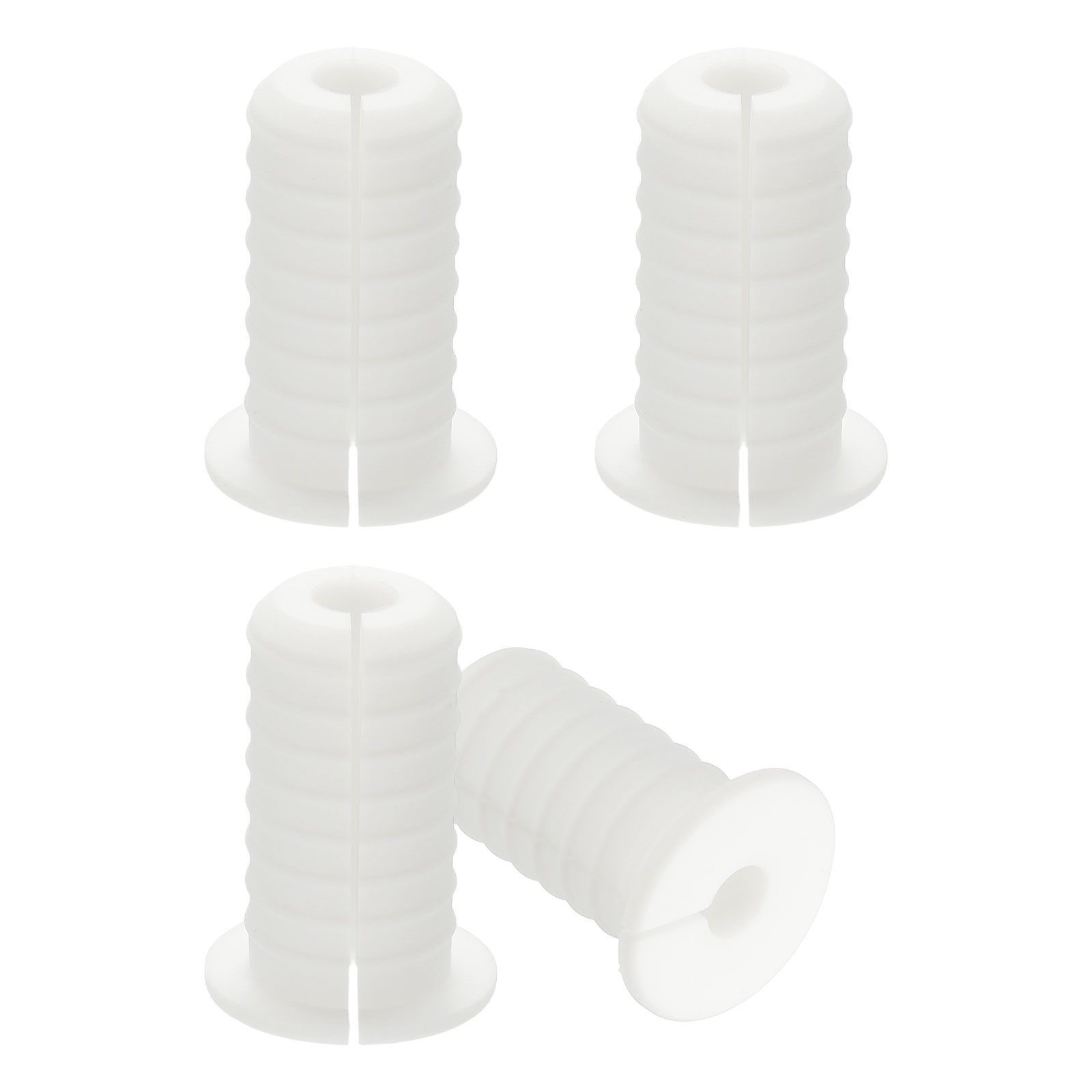 4 Pcs 3/4″ Wall Grommet Cable Routing Kit for 0.28″ (7mm) Hole White