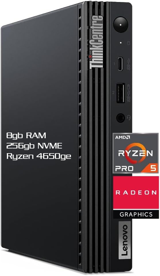 Lenovo M75q Gen 2 (256GB NVME, Ryzen 5 PRO 4650GE, 8gb RAM)