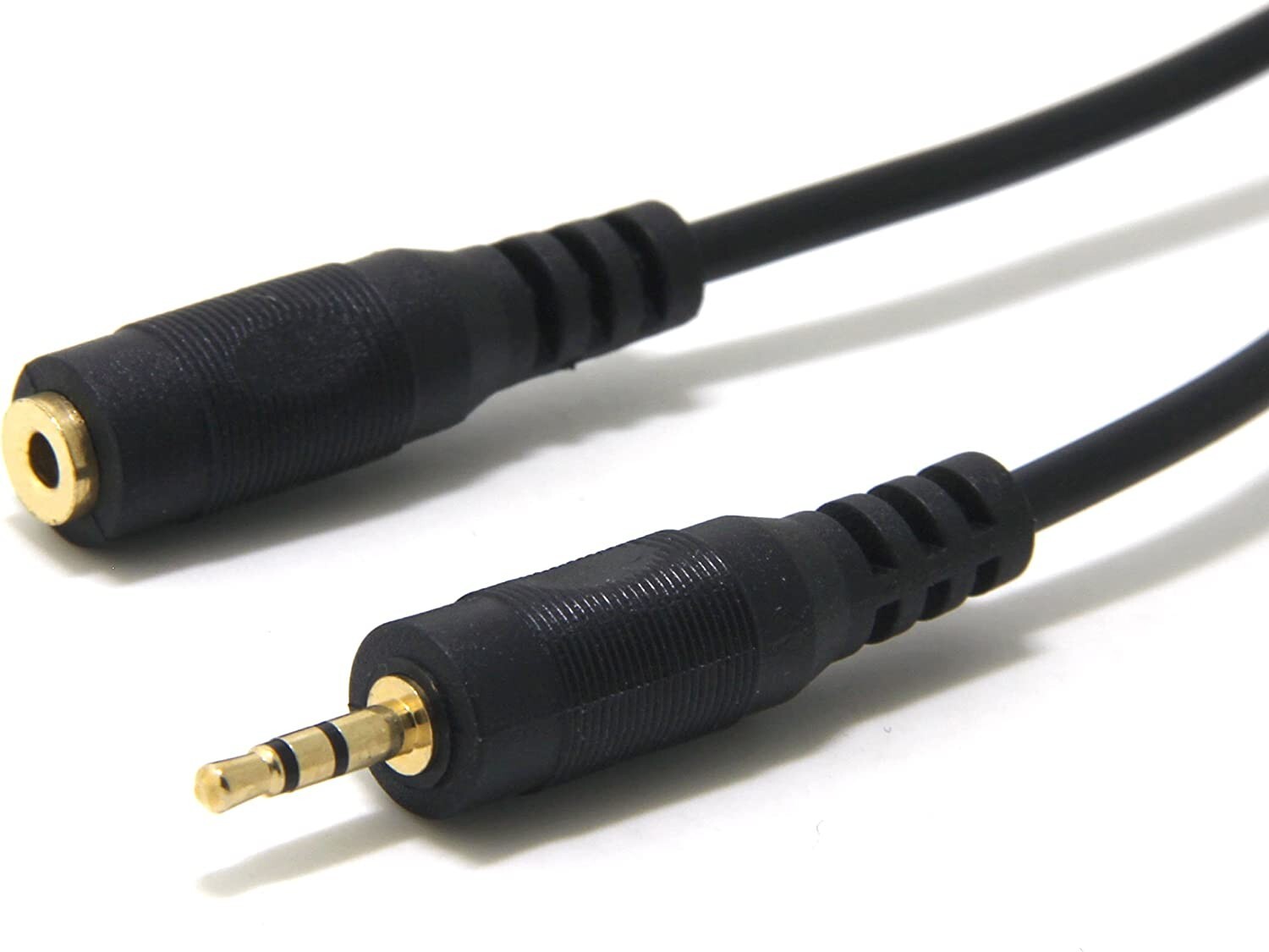 (2) Pack 15ft 3.5mm 1/8″ M-F Stereo Headphone Extension Audio Cable Wire VWLTW