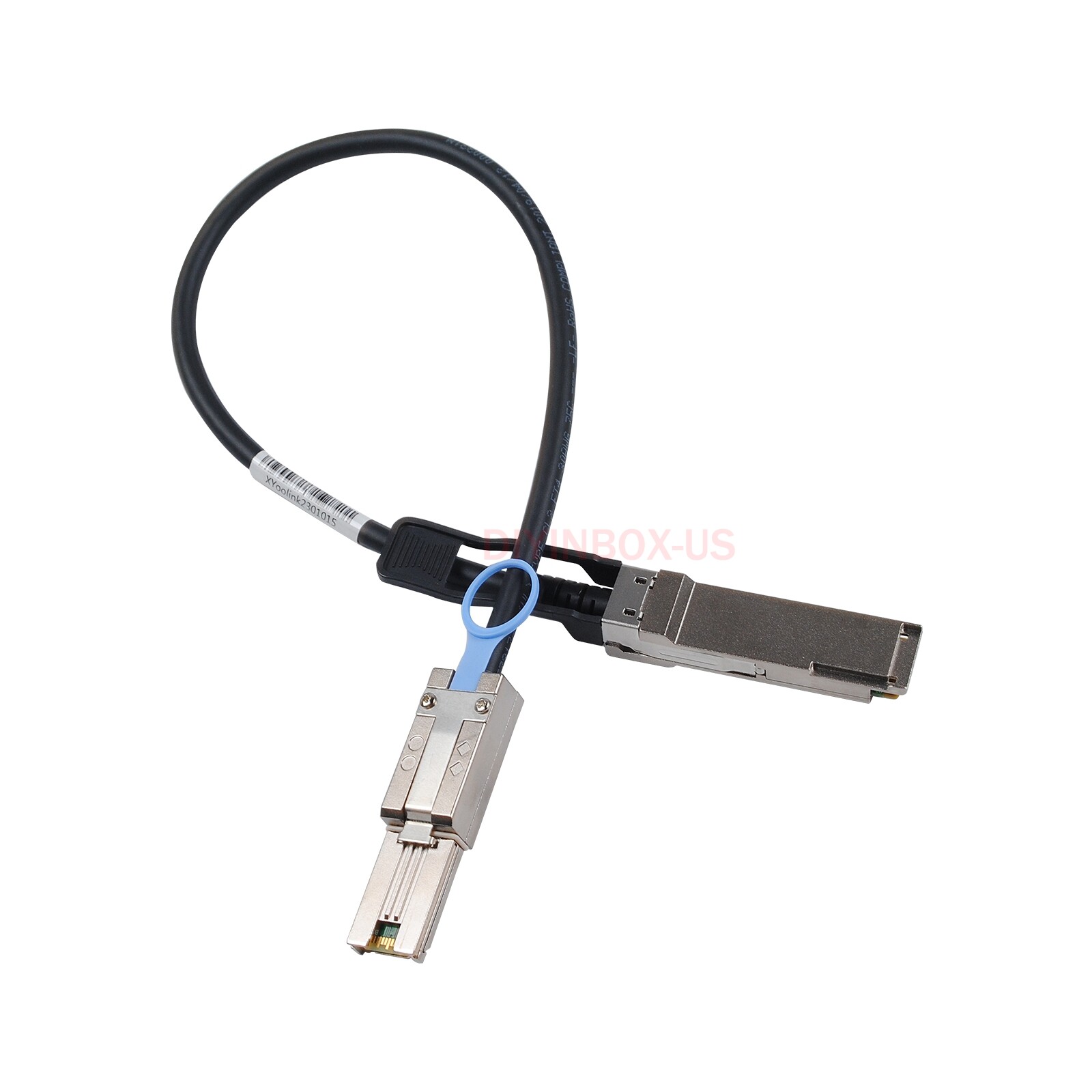 0.5 Meters External SAS Cable QSFP SFF-8436 to SFF-8088 For NetApp DS4243 DS4246