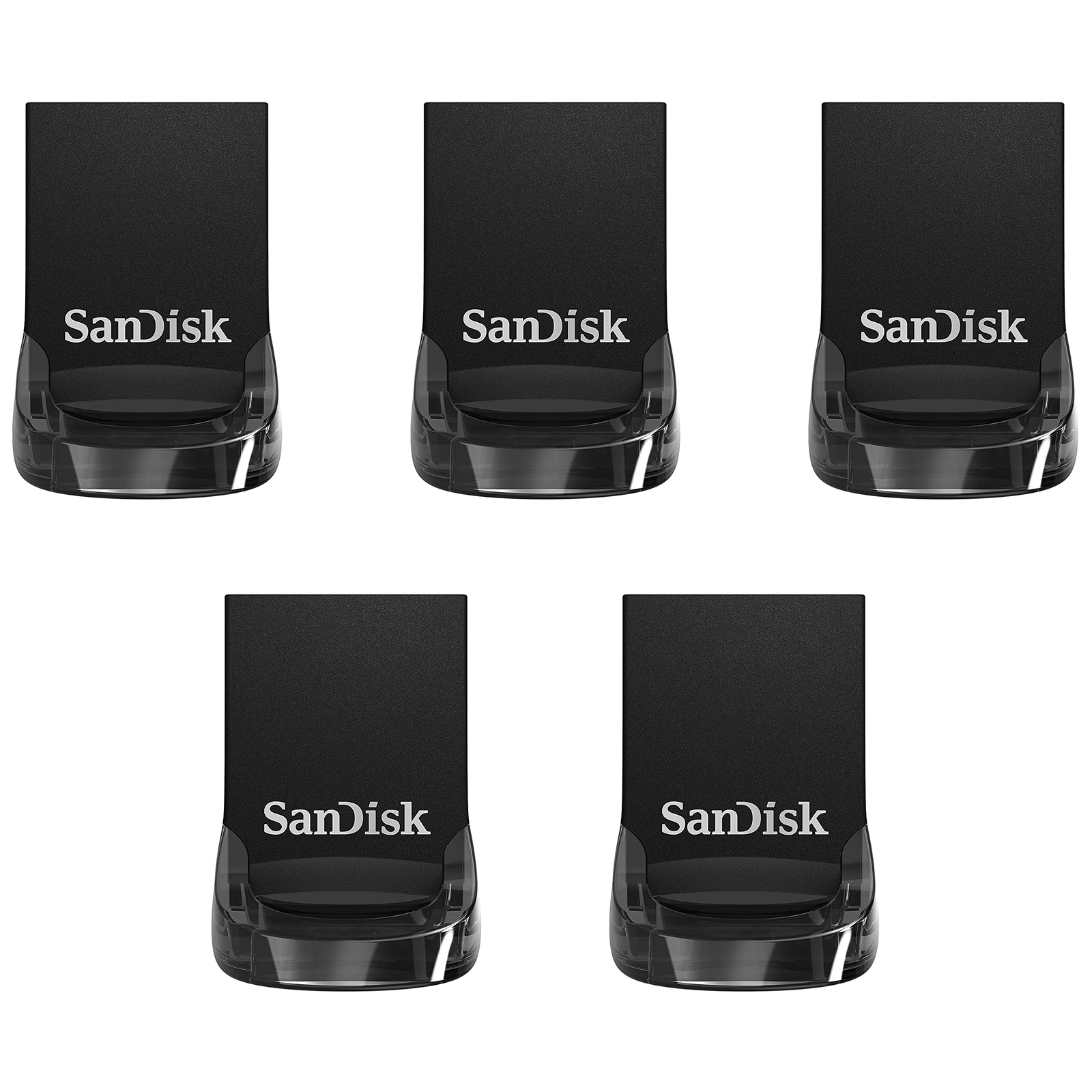 SanDisk Ultra Fit 64GB USB 3.1 Flash Drive Pack of 5 High Speed Storage