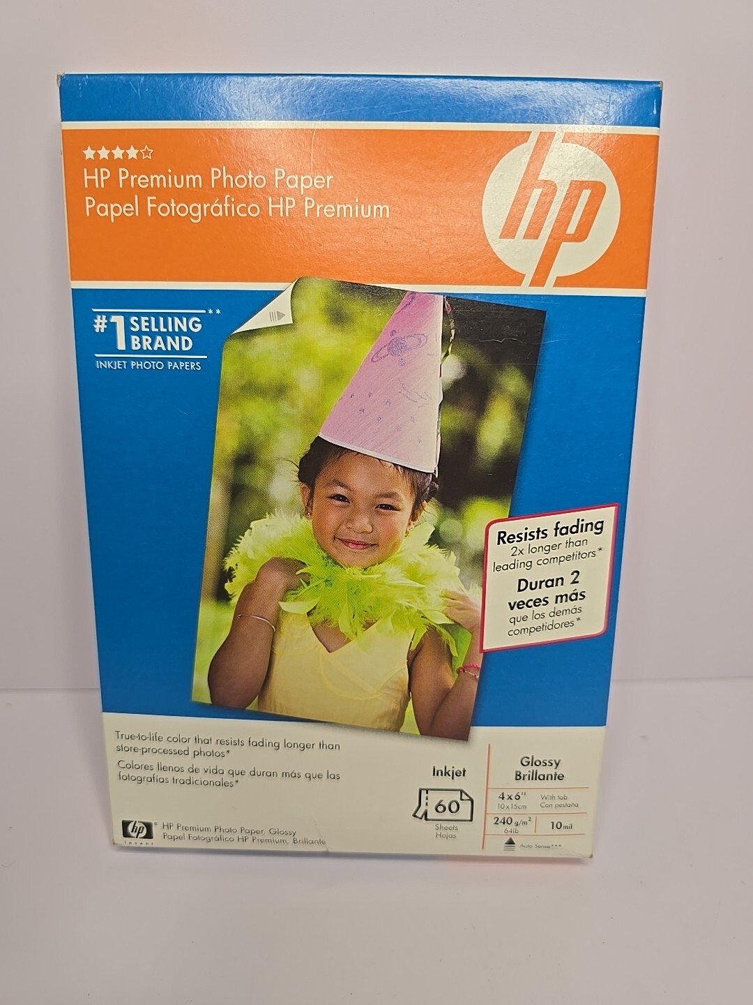 HP Premium Glossy Photo Paper 4×6 60 Sheets 10 Mil Thickness Inkjet NEW