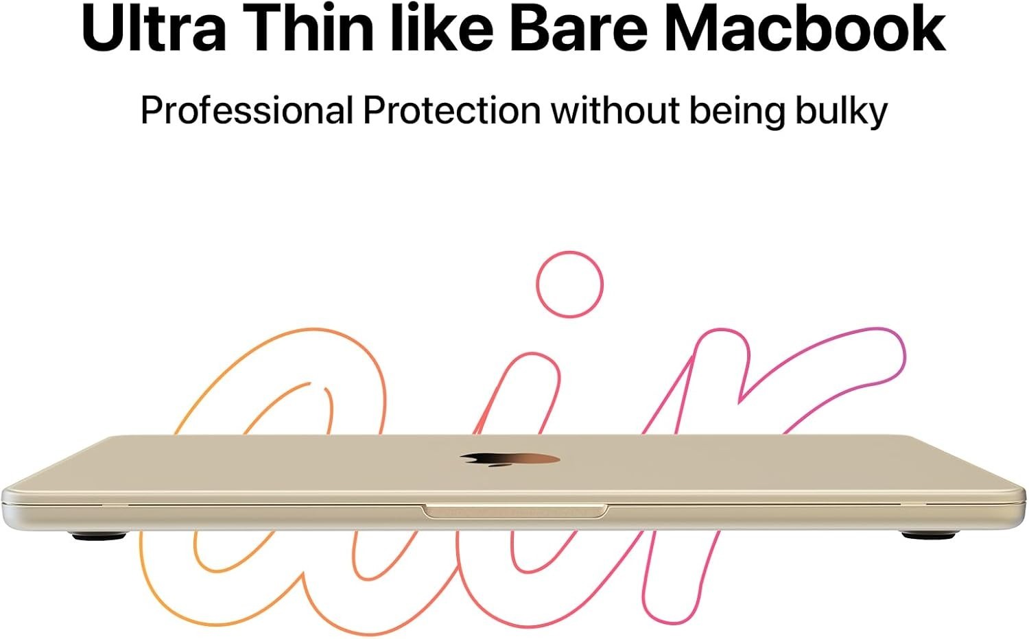 Invisible Armor MacBook Air 15″ Case | Starlight Clear Matte
