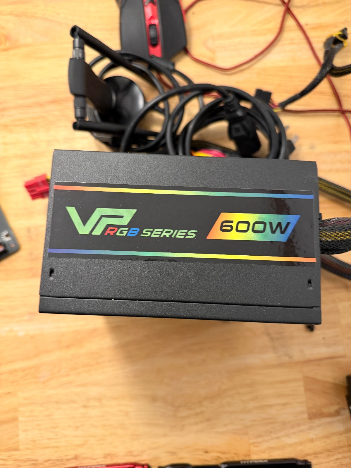 GameMax VP-600-RGB 600W 80+ Bronze Semi Modular RGB ATX Power Supply PSU