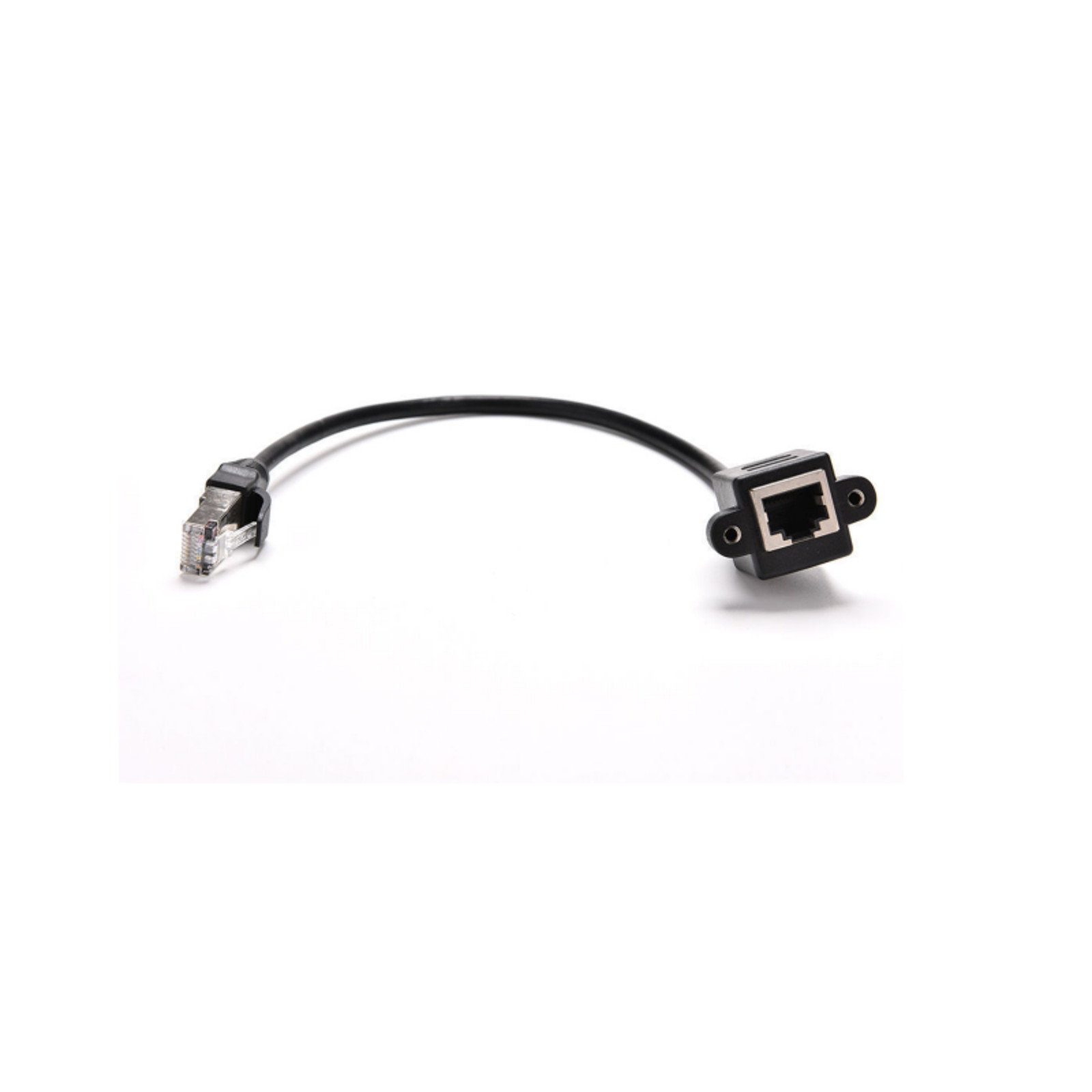 RJ45 Male to Female Screw Panel Mount Ethernet LAN Network Extension Cable