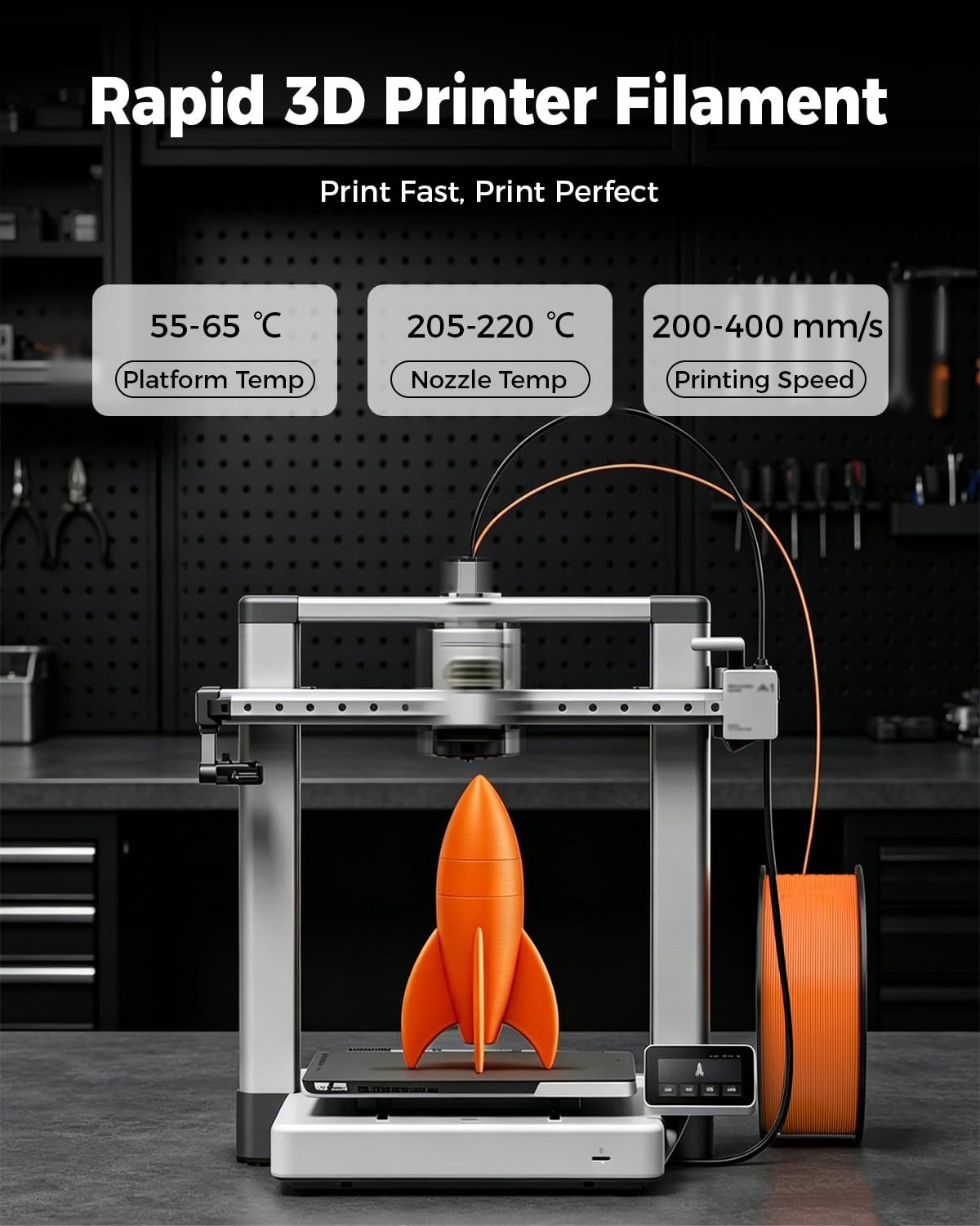 Multicolor Hyper PLA Plus 3D Printing Filament 8 Color Bundle 0.25kg Filament