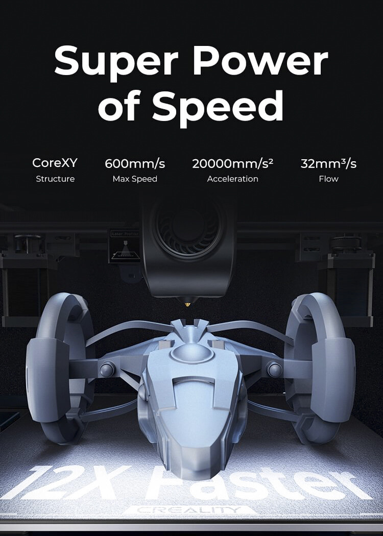 【Refurbished】Creality K1 Max 3D Printer 600mm/s High Speed Auto Leveling Smar