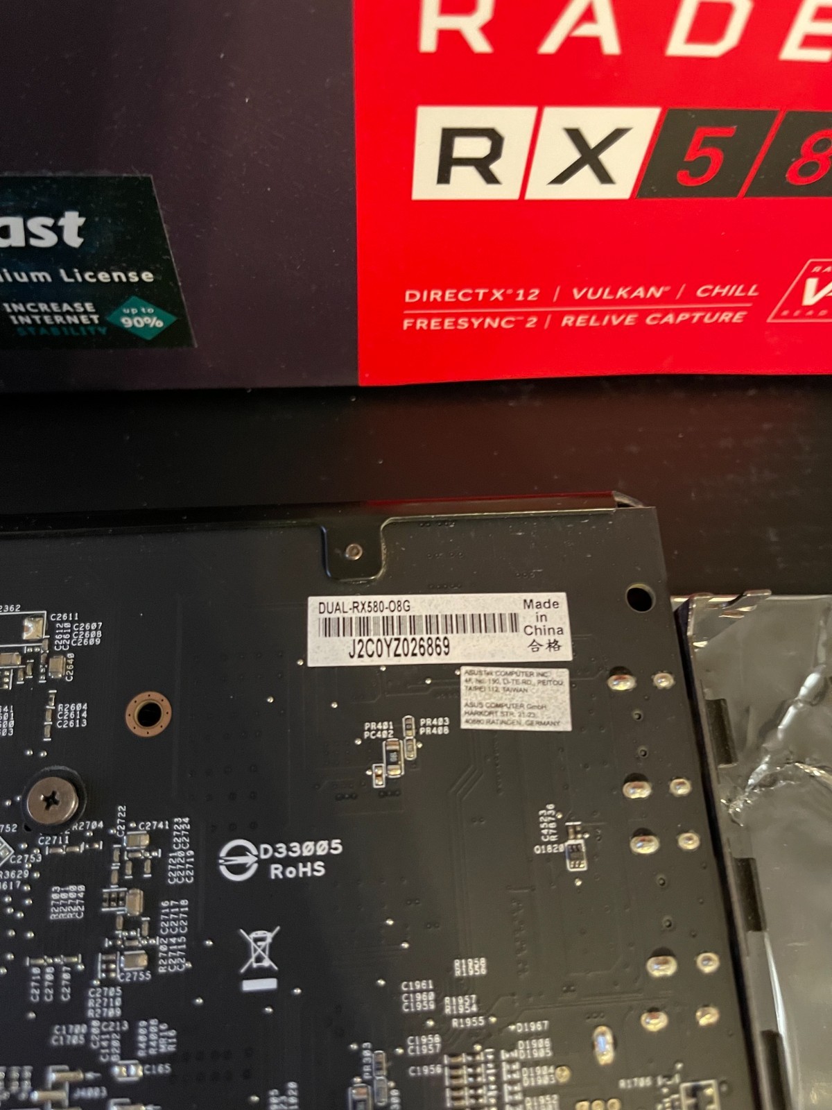 ASUS AMD Radeon RX580 8GB GDDR5 Graphics Card (DUAL-RX580-O8G) – Read Below -2