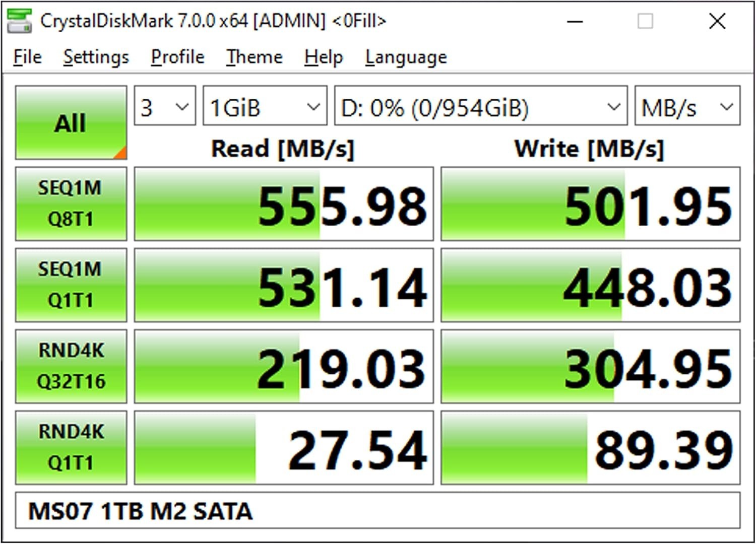 1TB SSD 3D NAND SATA III 6Gb/s M.2 2280 NGFF 512TBW Read Speed Up to 550MB/s …