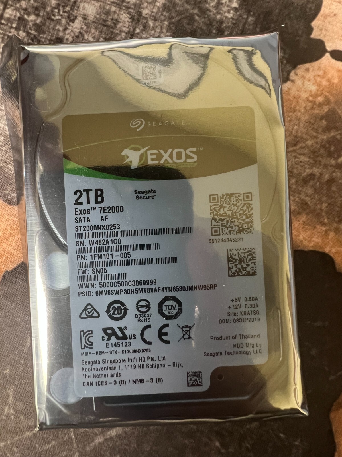 **ZERO HOURS*-ST2000NX0253 Seagate Enterprise 2TB,Internal,7200 RPM,2.5 inch