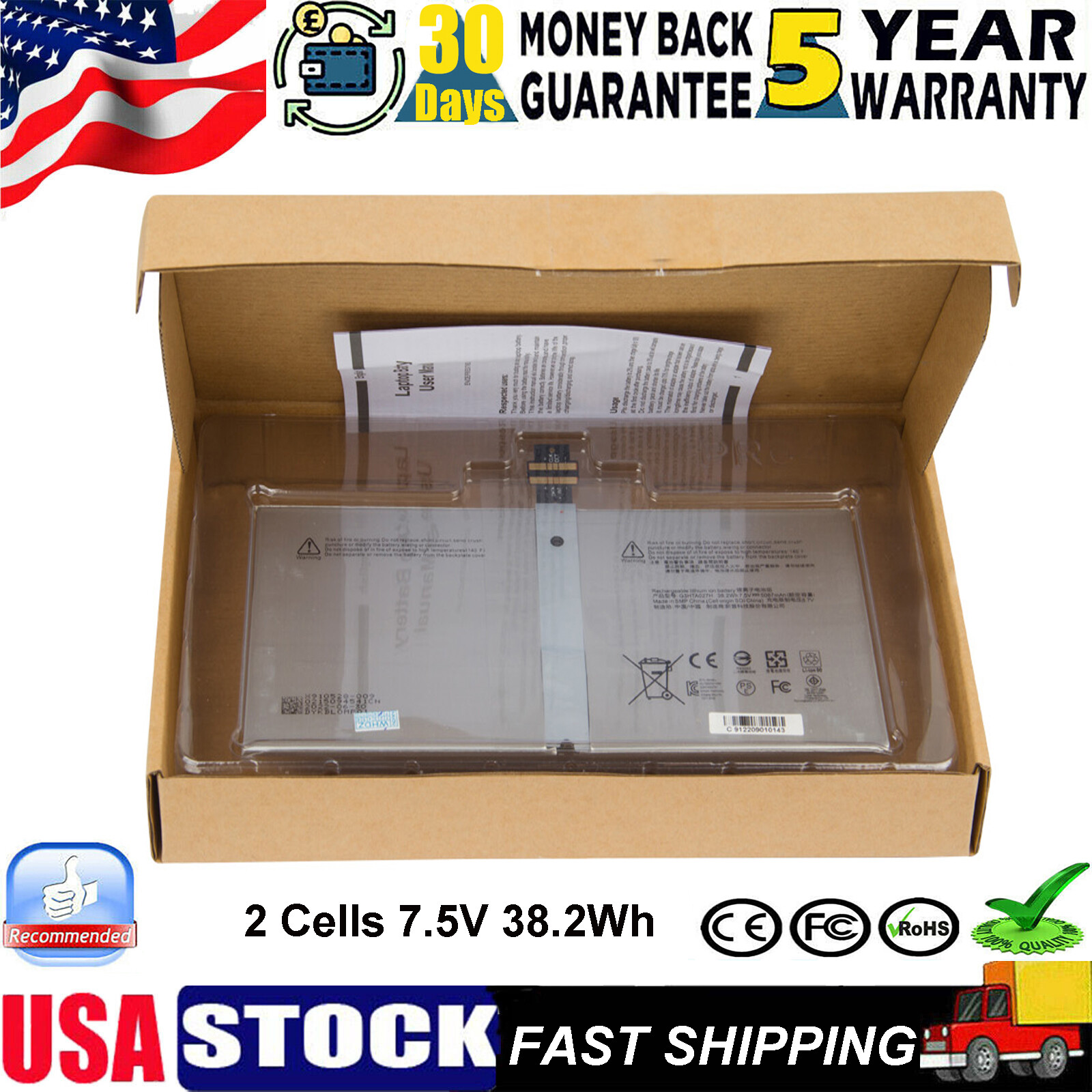 New Replacement Battery DYNR01 For Microsoft Surface Pro 4 1724 12.3″ Tablet