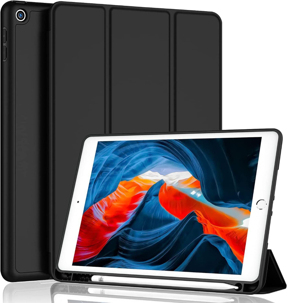 For iPad 9/8/7/6/5th Gen Mini Air Pro Shockproof Case Cover with Pencil Holder