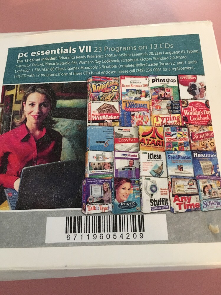 Pc Essentials Vii 23 Programs On 13 Cds