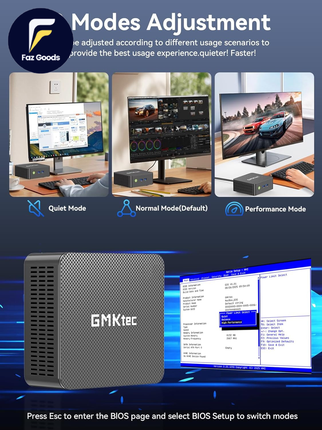 Mini PC, G3 PRO Intel Core I3-10110U (Beats 4300U/N150 16GB DDR4 RAM Dual Channe