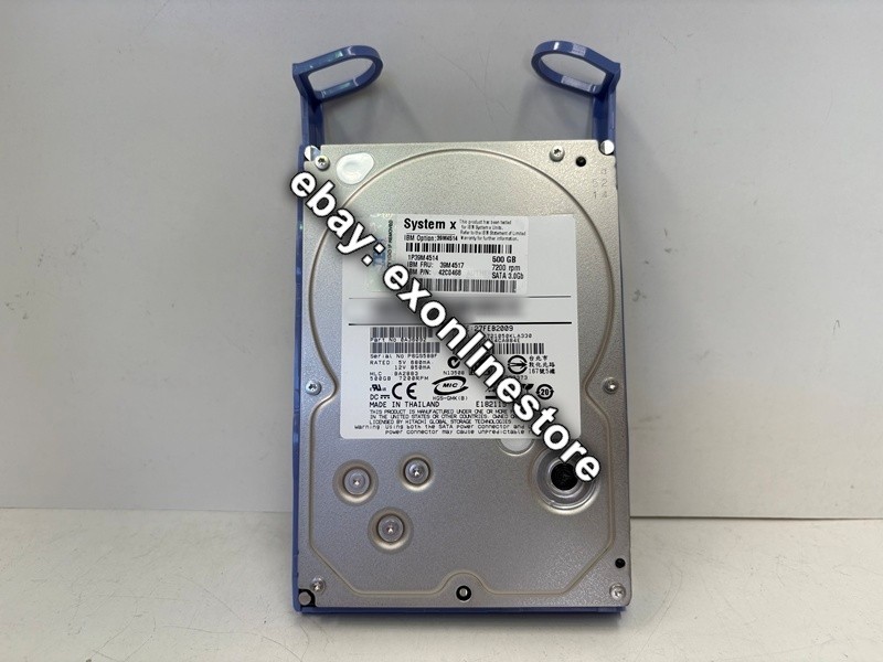 39M4517 – IBM 500GB 7.2K Simple Swap SATA 3.0Gb 3.5″ HDD (ALT: 42C0468)