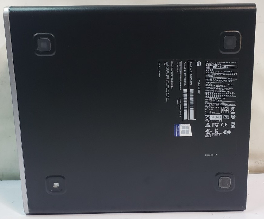 HP ProDesk 600 G3 SFF Intel Core i7-7700 @ 3.60GHz 8GB RAM No HDD/SSD