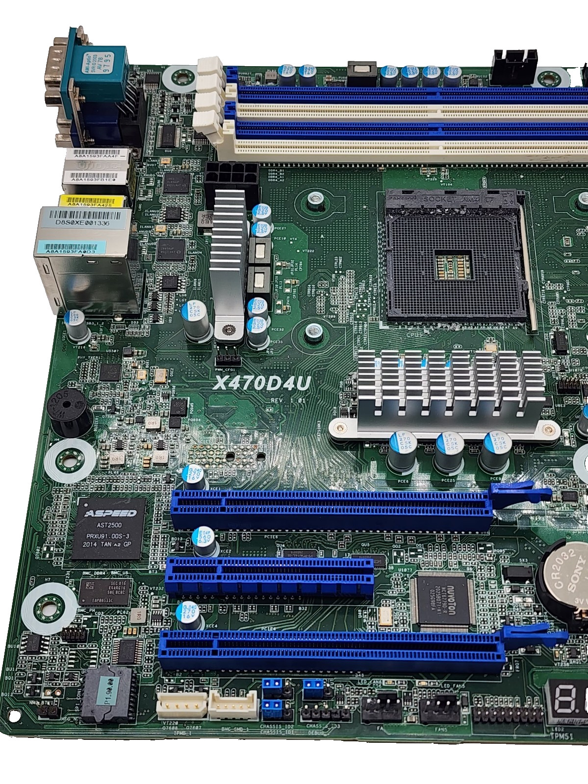 ASRock Rack X470D4U Server Motherboard + I/O plate Ryzen 3k / 5k