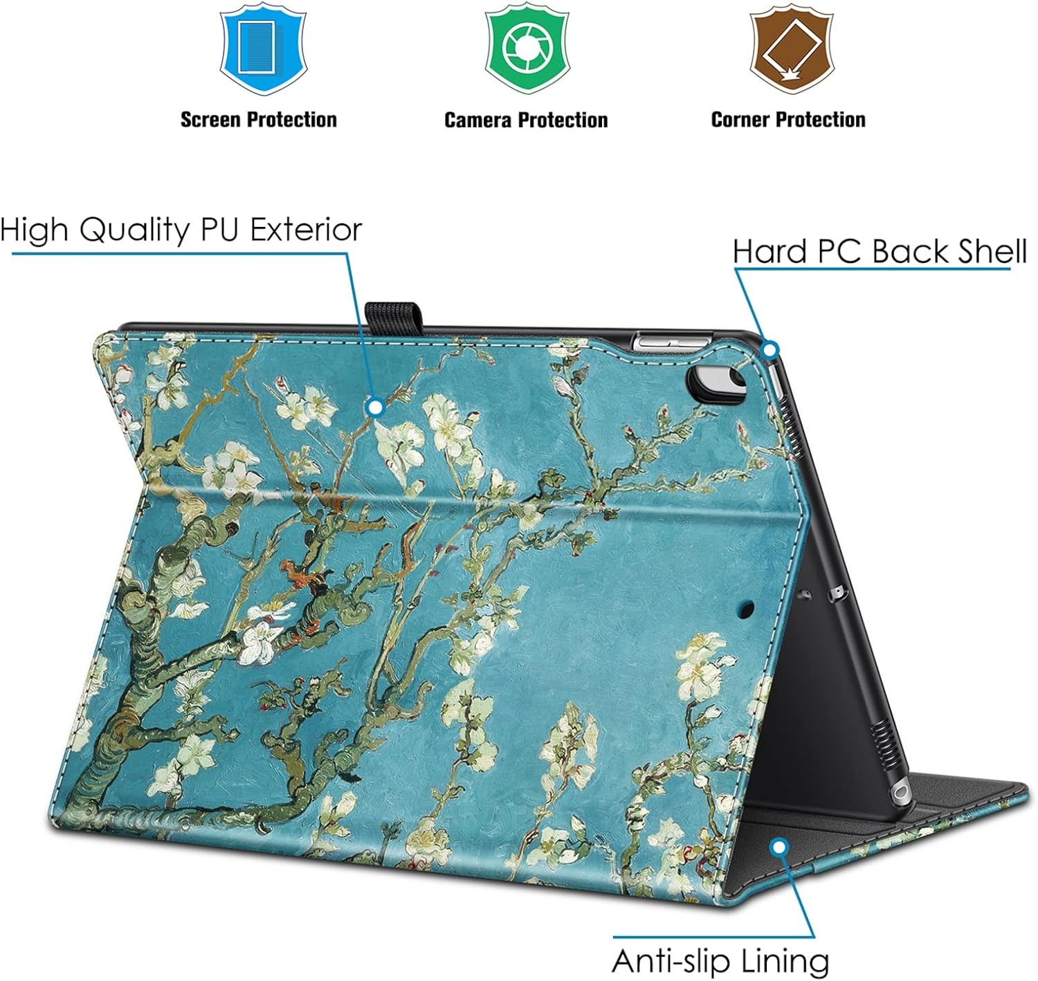 Case for Apple iPad Air 3rd Gen 10.5″ 2019/iPad Pro 10.5″ 2017 Smart Stand Cover