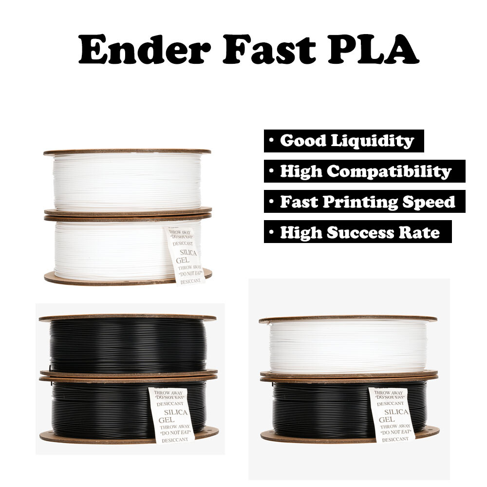 Creality 2 Pack Ender Fast PLA Filament 3D Printer 1.75mm Filament Fast Print