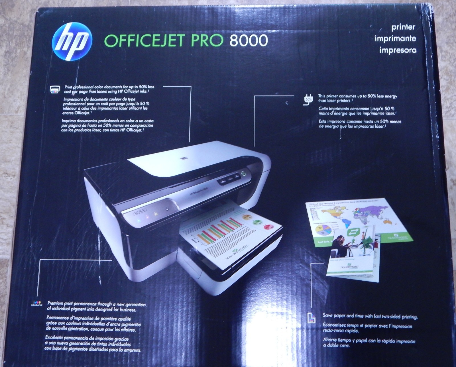 HP OFFICEJET PRO 8000 Wired Printer Professional Color Business NEW In Box