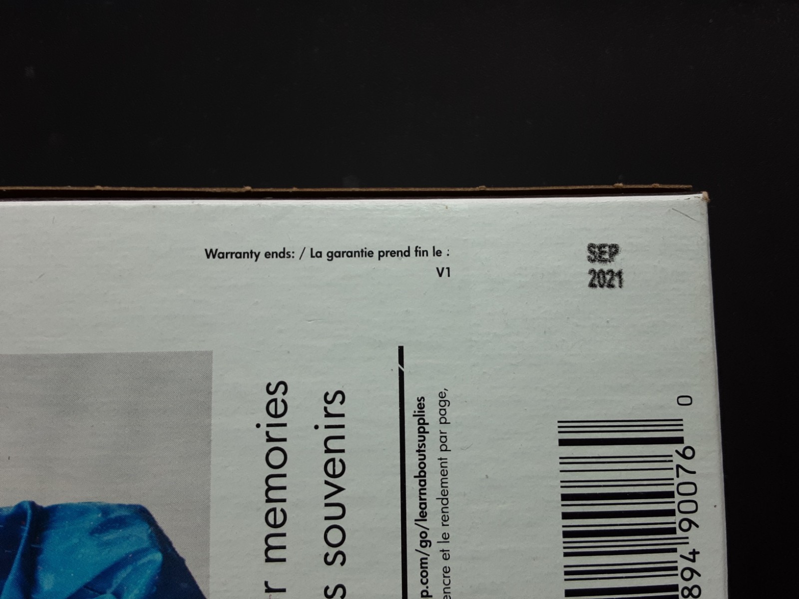 HP 65 Combo Ink Cartridge, Exp Sept 2021