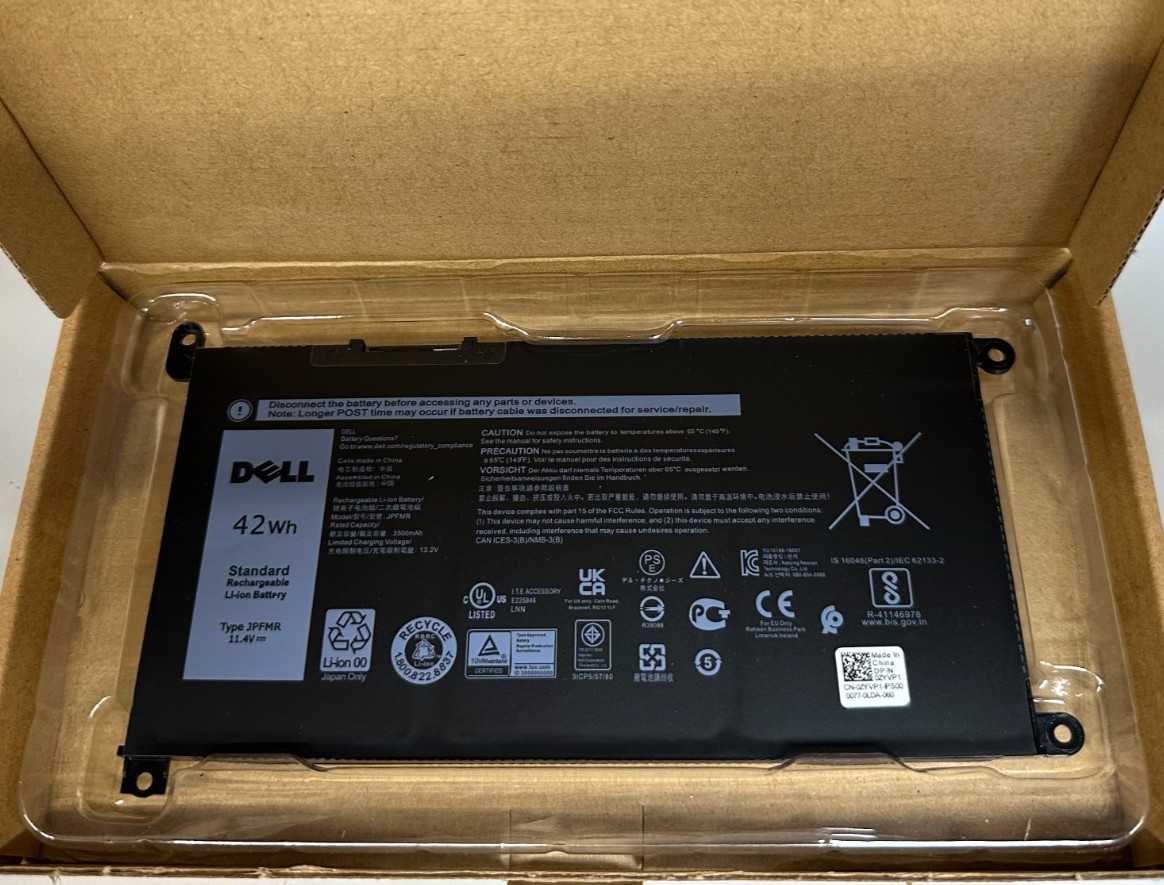 OEM Genuine 42WH JPFMR Battery For Dell Chromebook 3100 3180 5190 2-in-1 7T0D3