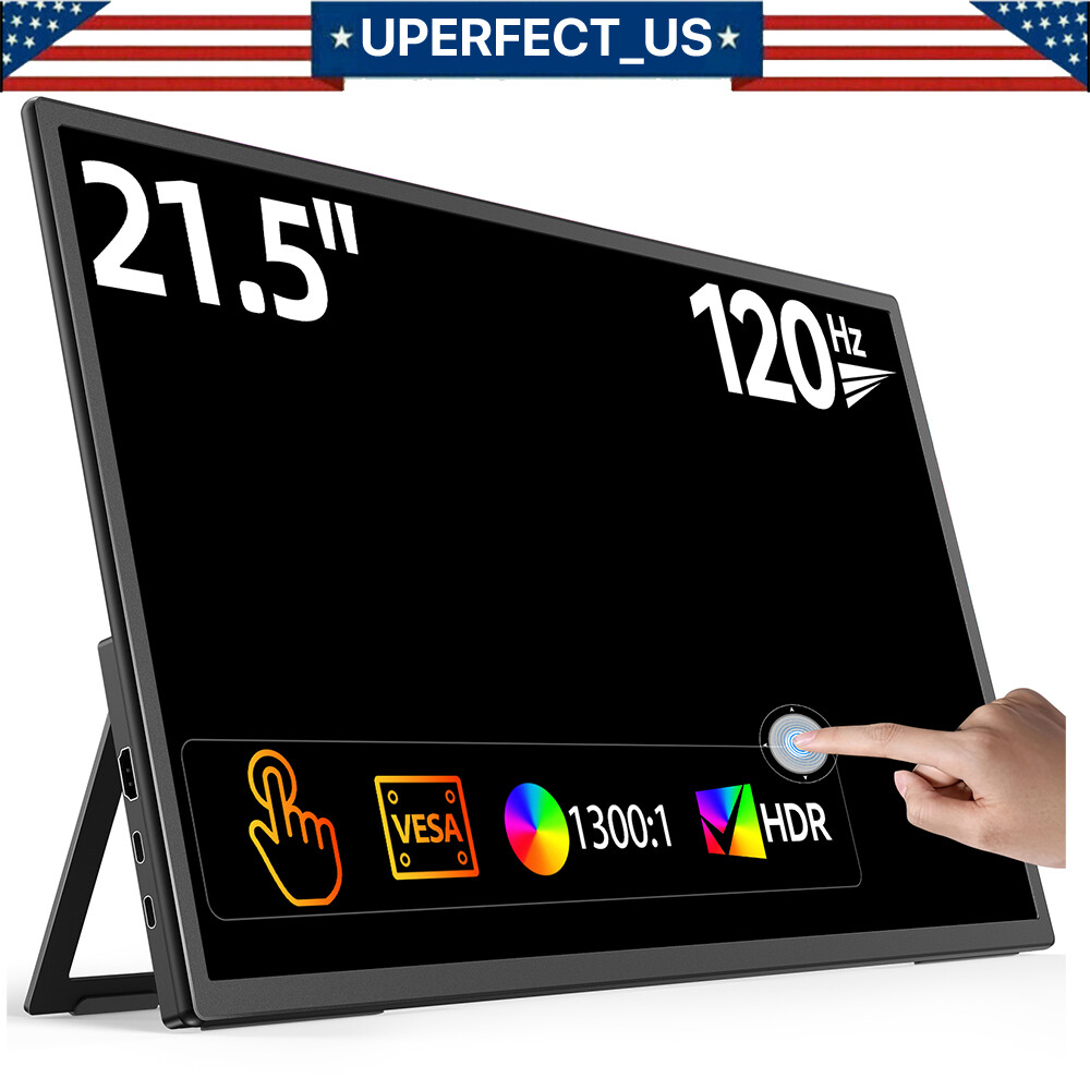 UPERFECT 21.5″ Touchscreen Monitor 120Hz Gaming Monitor 1080P Portable Display A