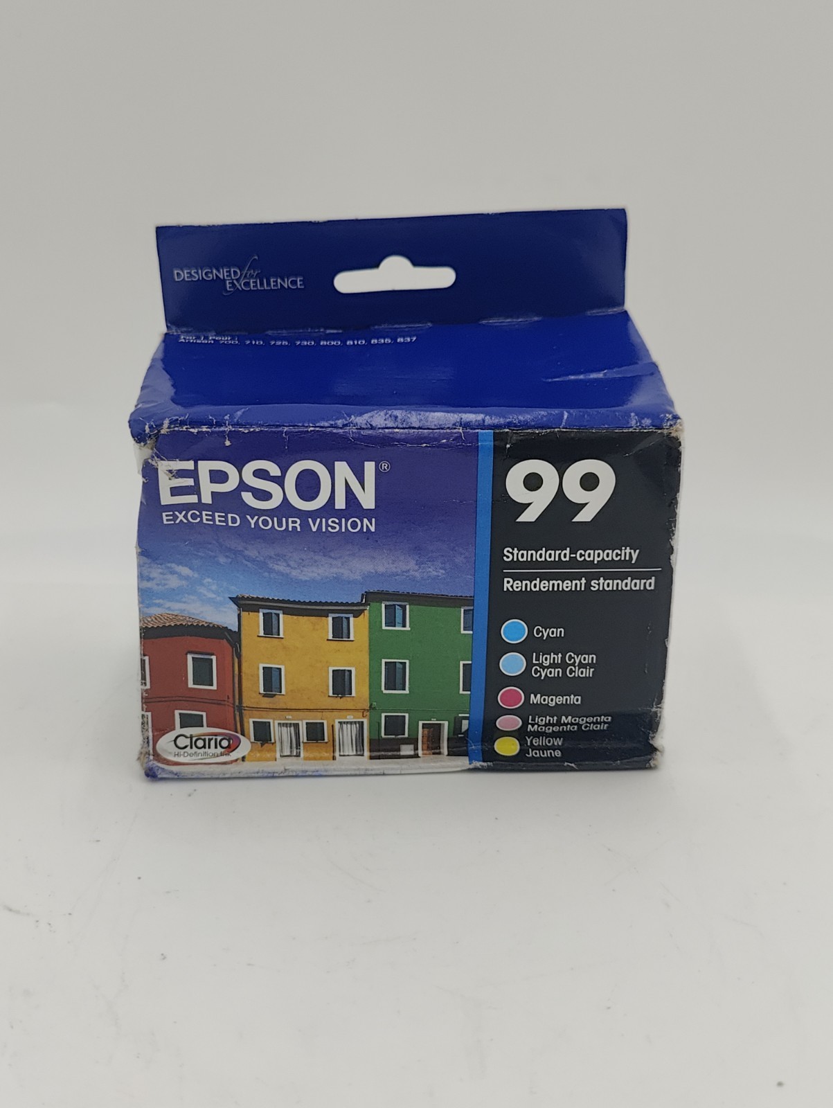 Epson 99 Color Ink 5 Pack T099920 Cyan Magenta Yellow Light Claria Exp 2024 New