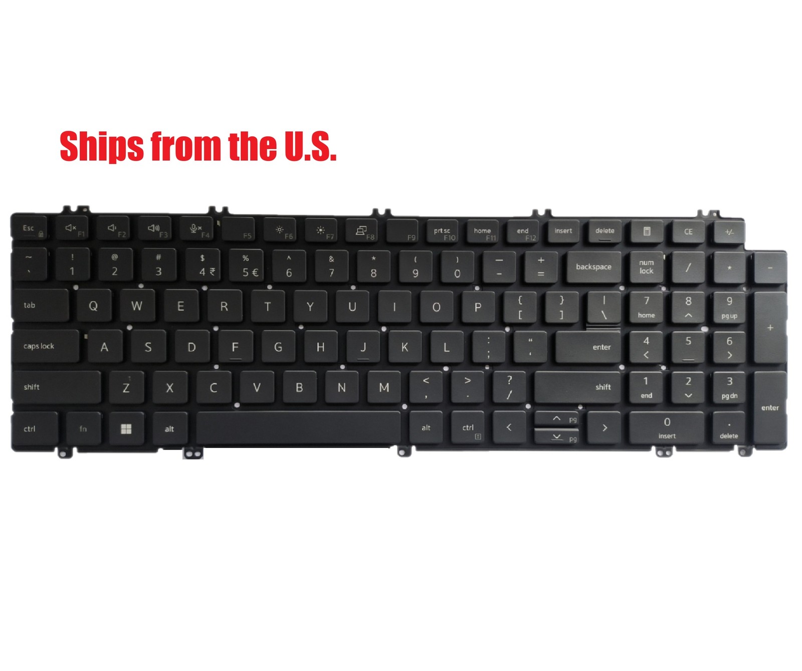 For Dell PK133MM3A00 US Keyboard New Non-Backlit