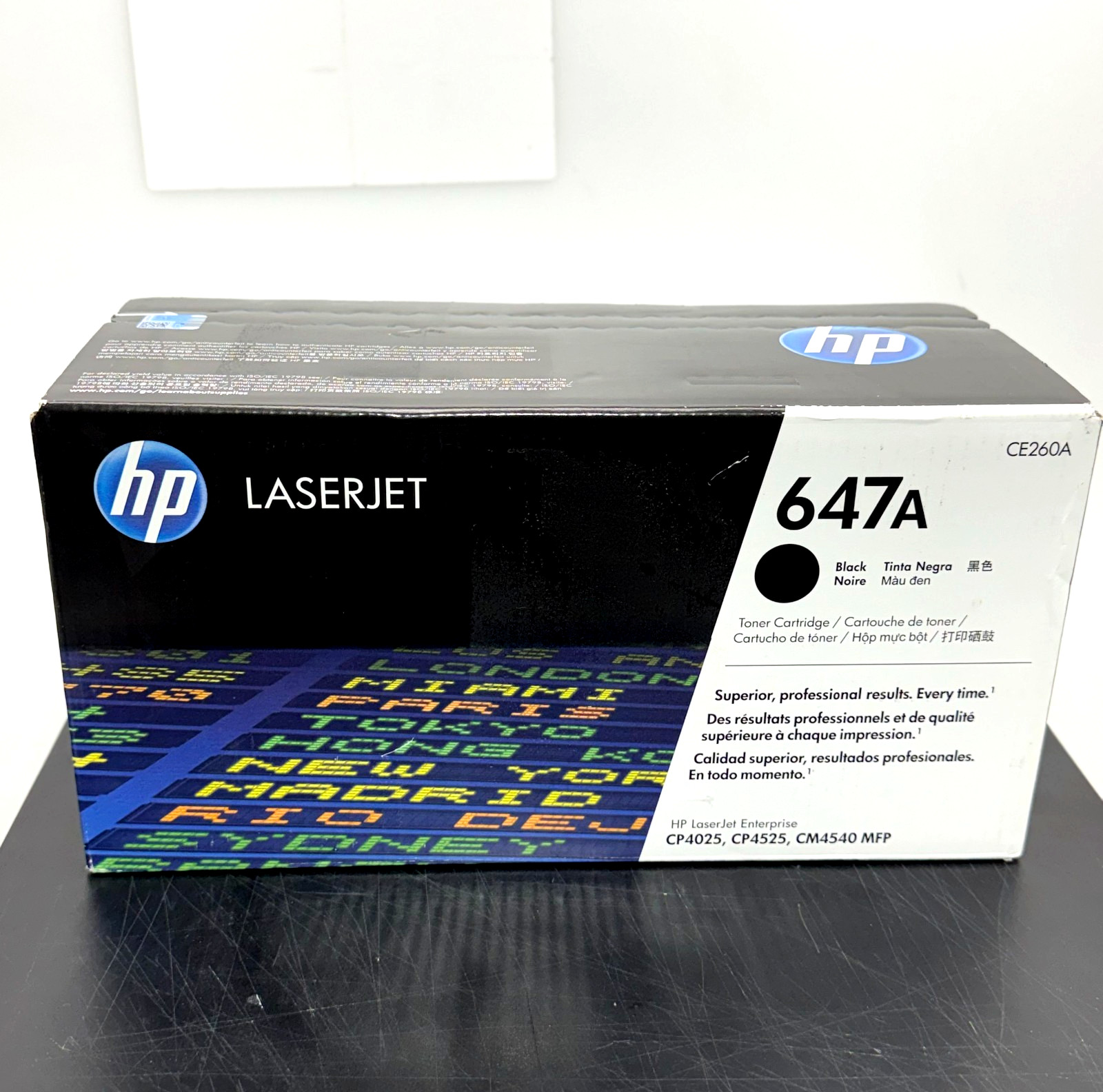 Genuine HP 647A CE260A Black Toner Cartridge 8,500 Pages For CP4025 CP4525 NEW