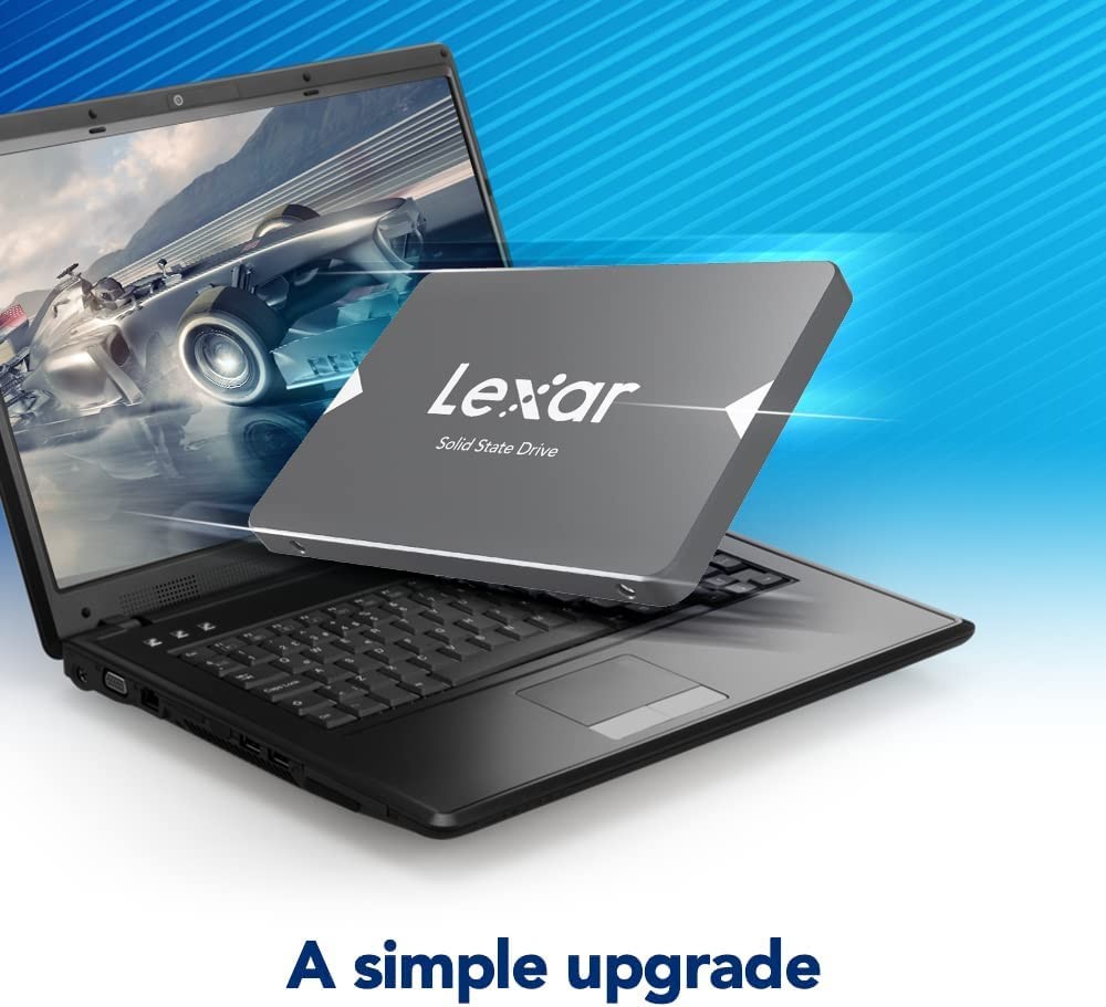 Lexar NS100 512GB 2.5” SATA III Internal SSD, Solid State Drive, Up to 550MB/s R