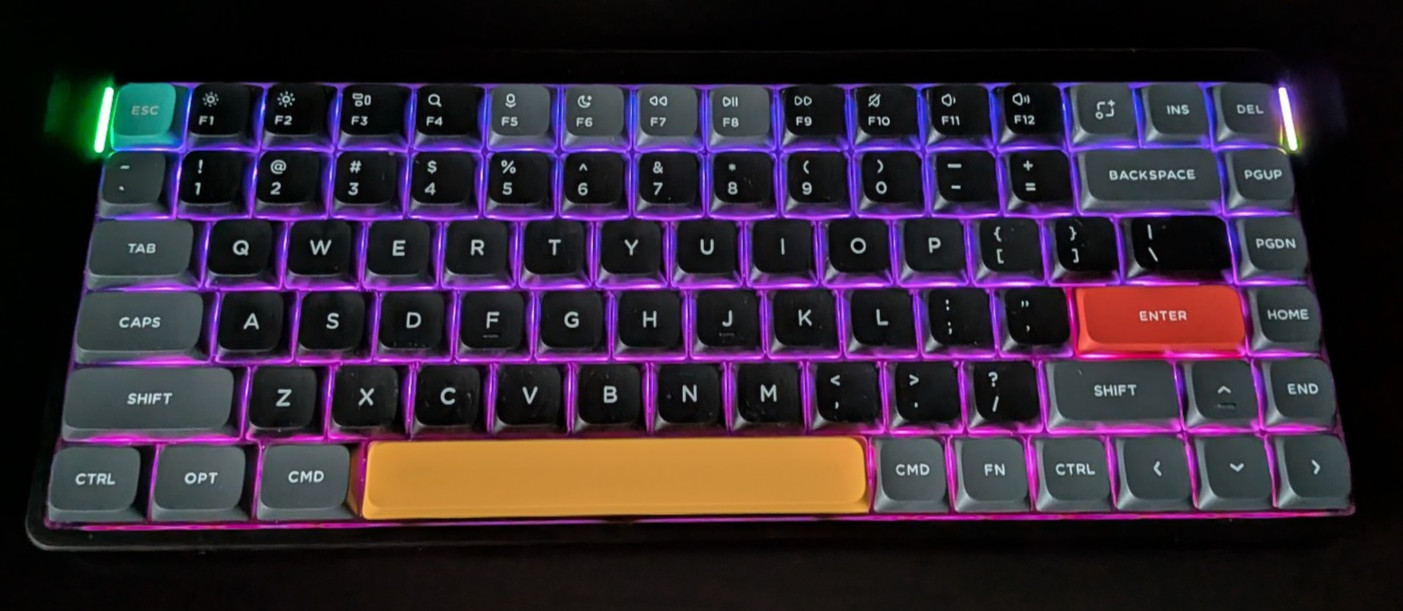Nuphy Air75 V2 75 – Low Profile Wireless Mechanical Keyboard – Basalt Black