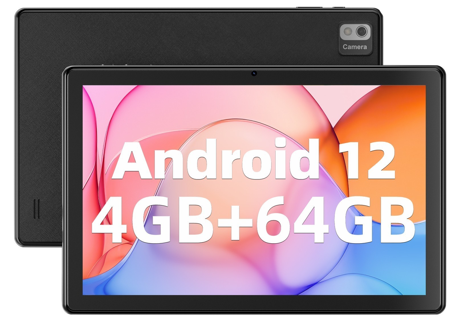 SGIN 10.1” Tablets 4GB 64GB ROM Android 12 Quad-Core Processor WiFi Dual Camera