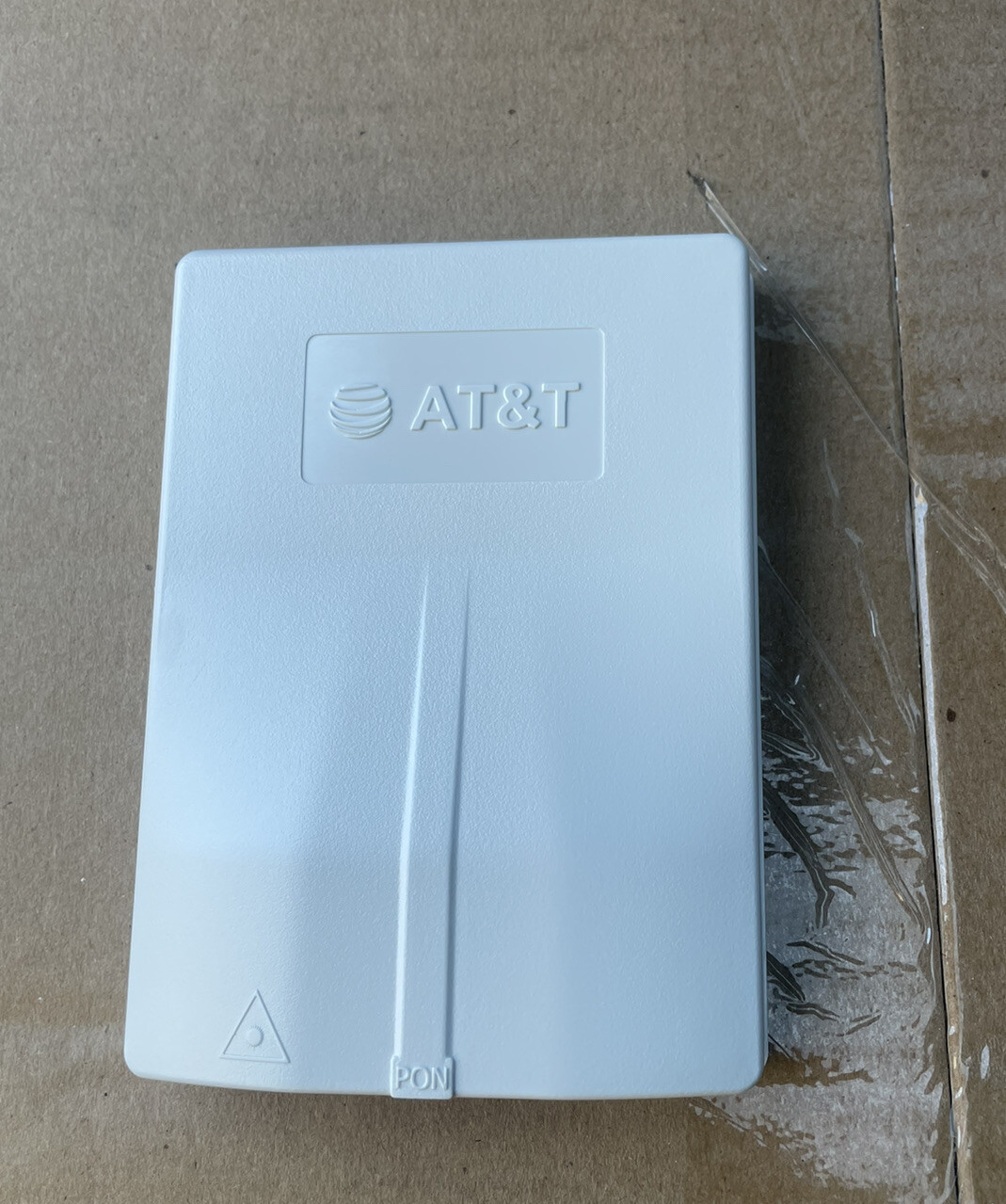 AT&T branded Fiber optic wall plate ATT with coupler internet service
