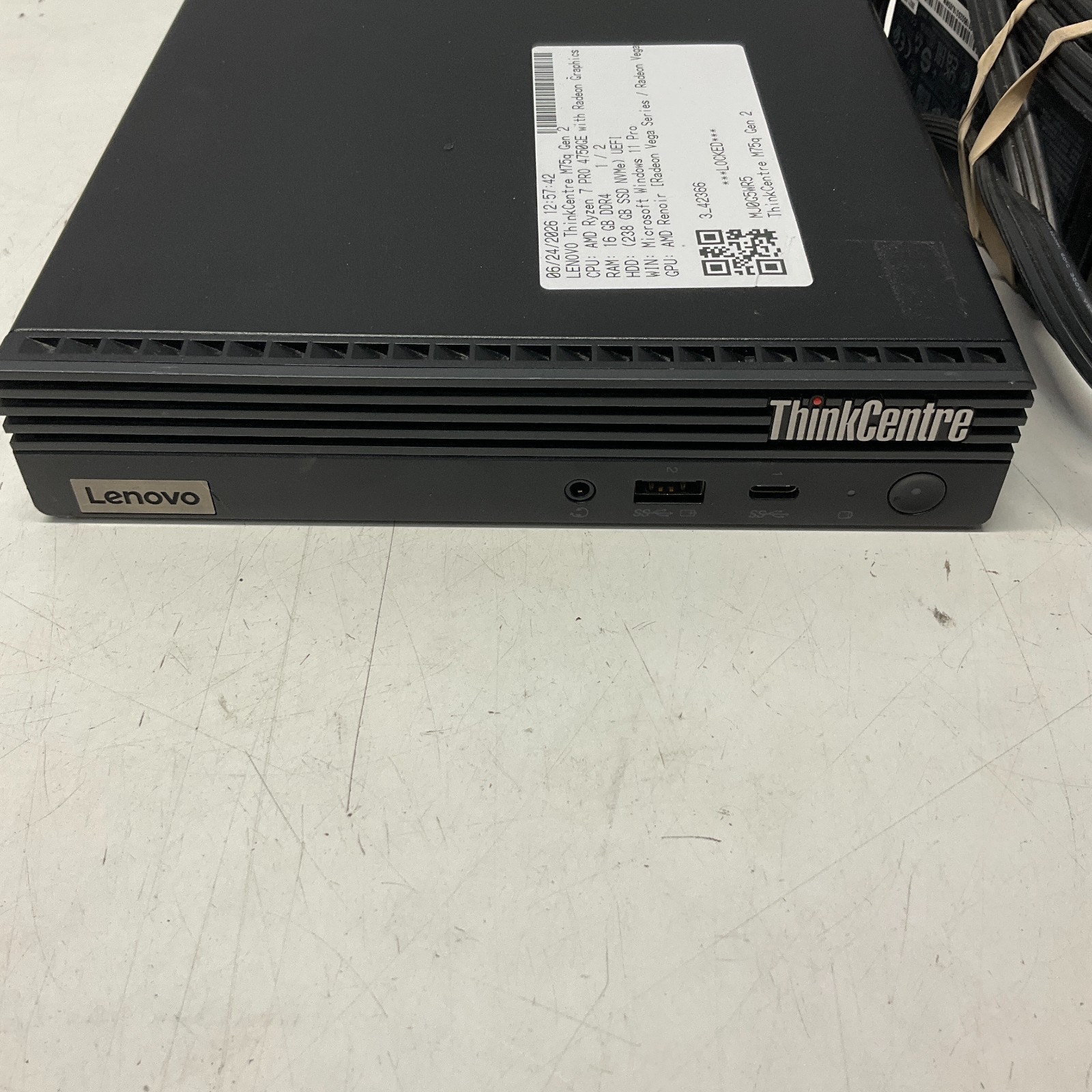 Lenovo ThinkCentre M75q Gen 2 Ryzen 7 4750GE 16GB RAM 256GB SSD Win 11 Pro BIOS