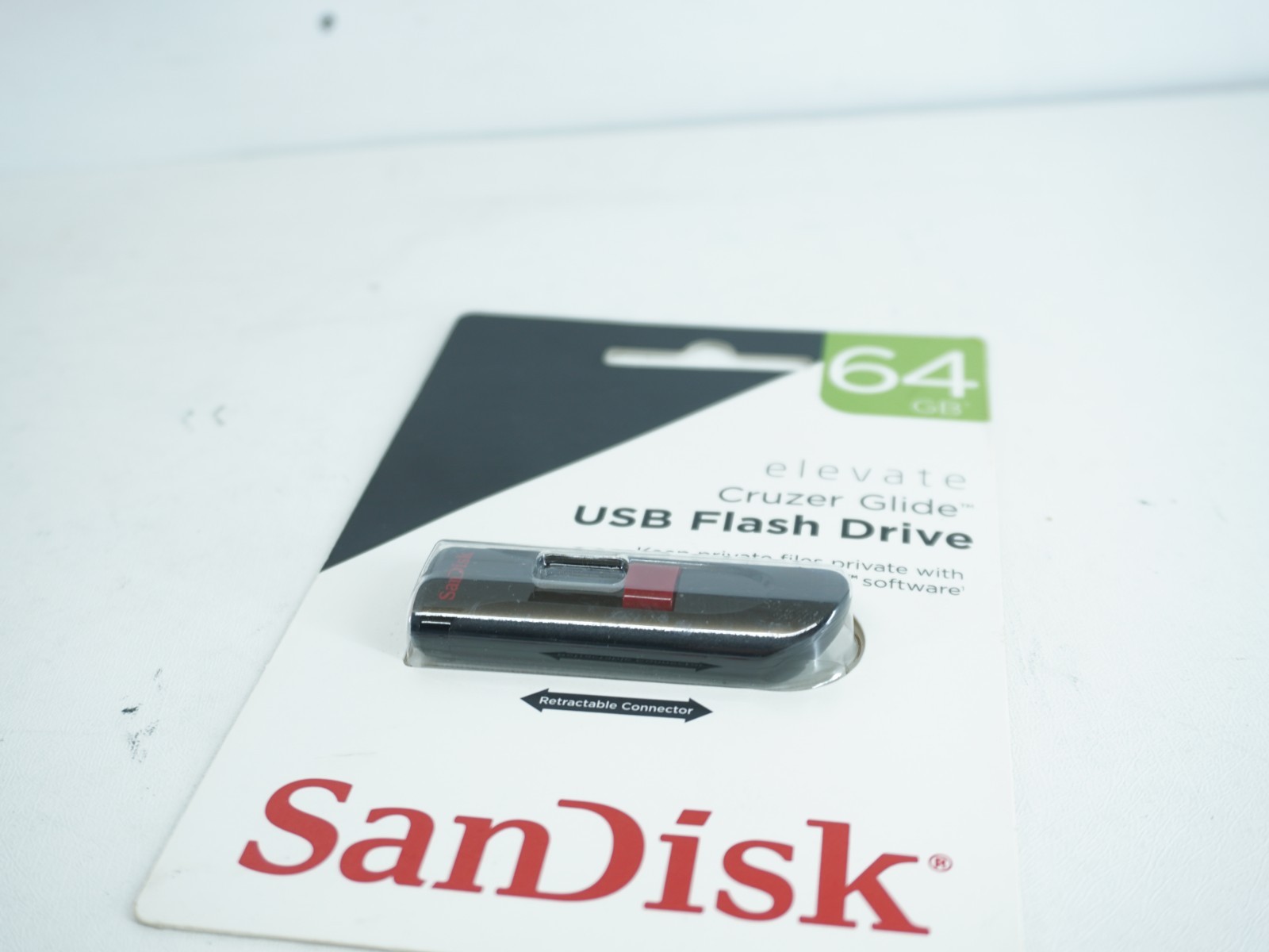 SANDISK ELEVATE CRUZER GLIDE USB FLASH DRIVE (64GB) NEW SEALED